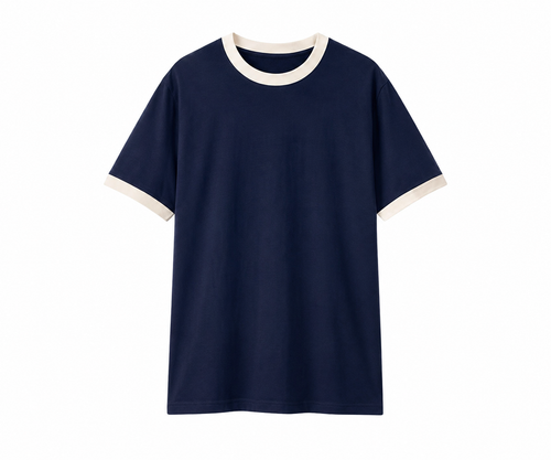 Ringer tee - Navy blue