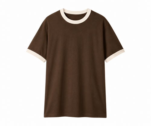 Ringer tee - brown