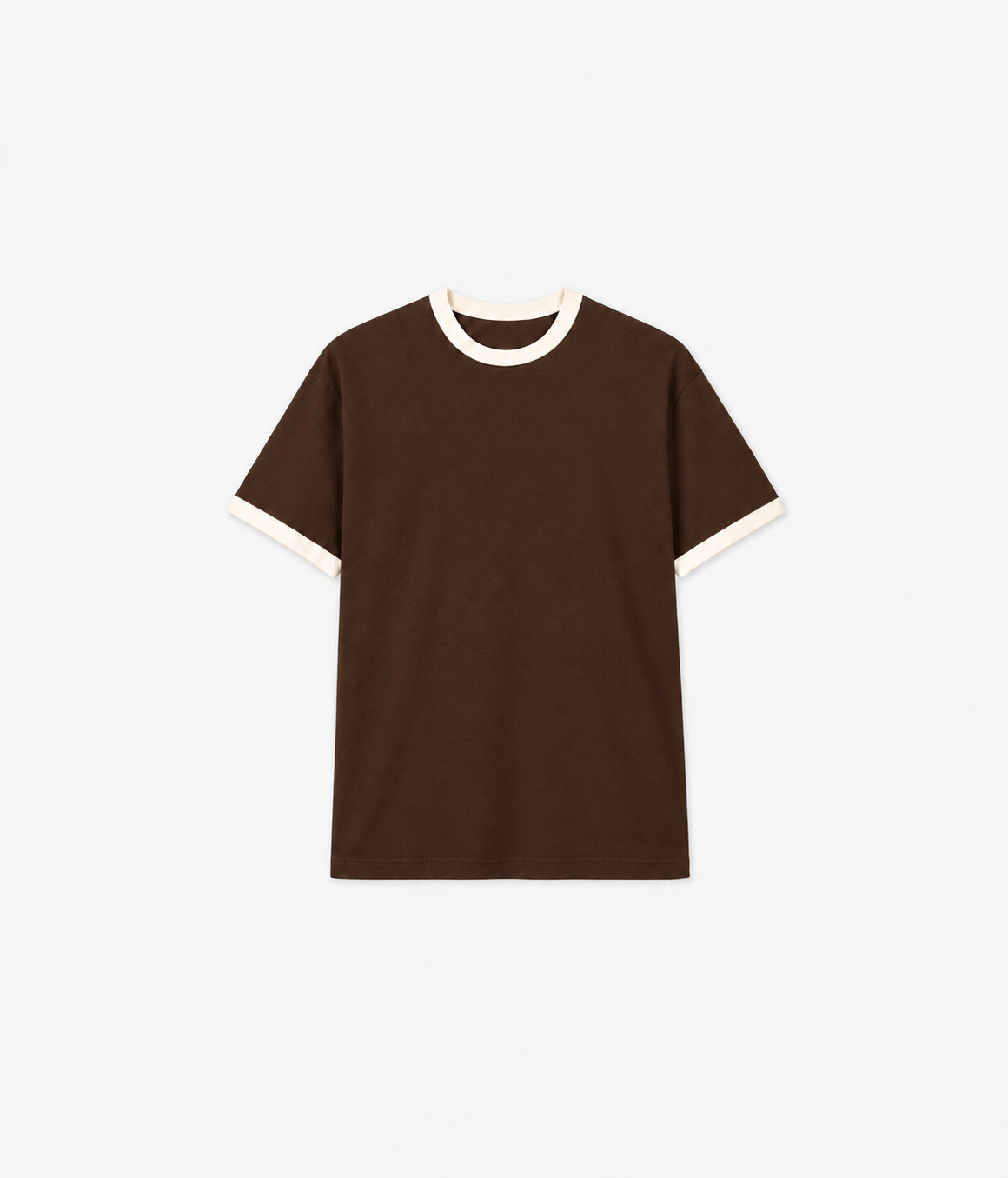 Ringer Tee - coffee Brown