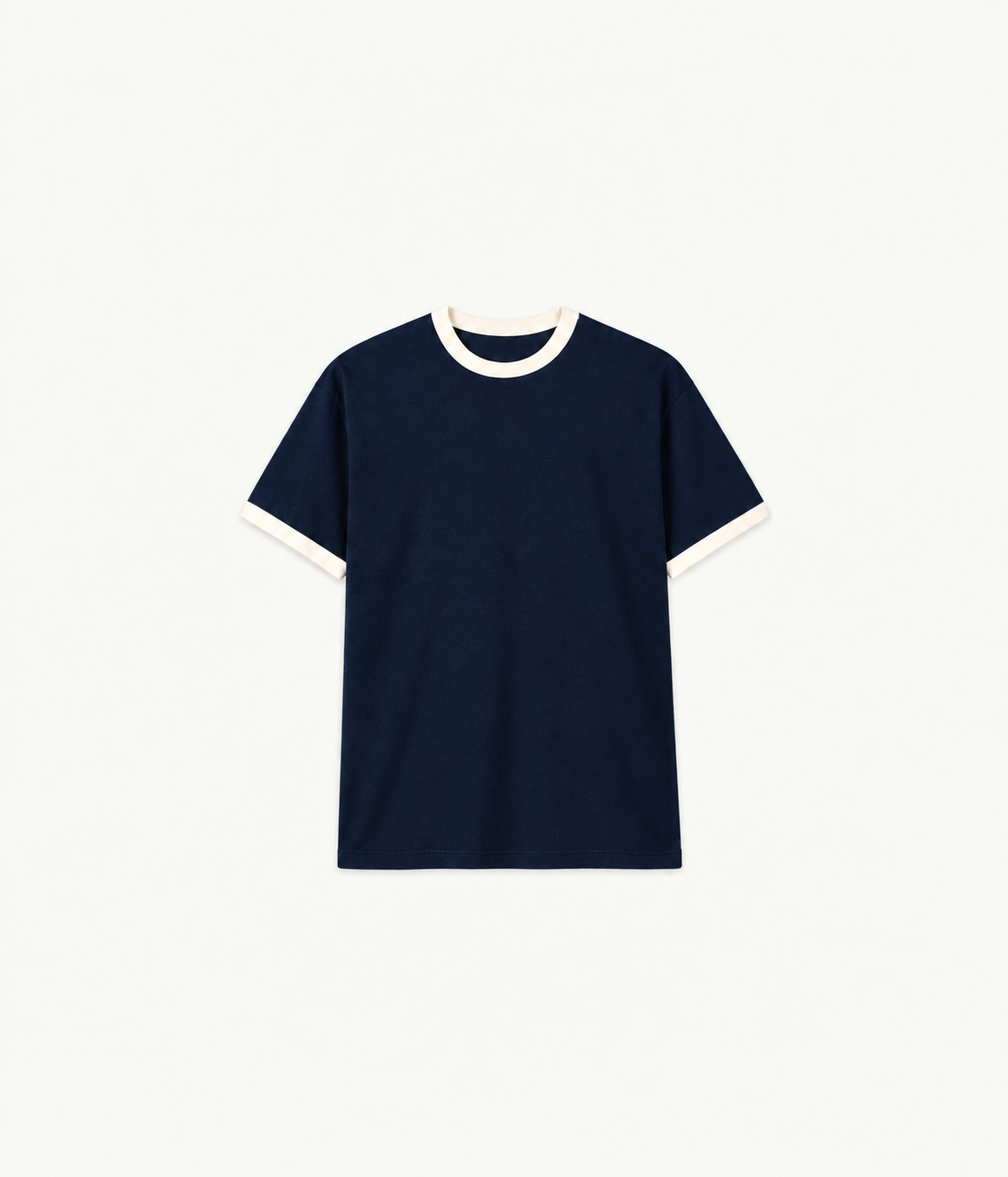 Ringer Tee - Navy - Blue