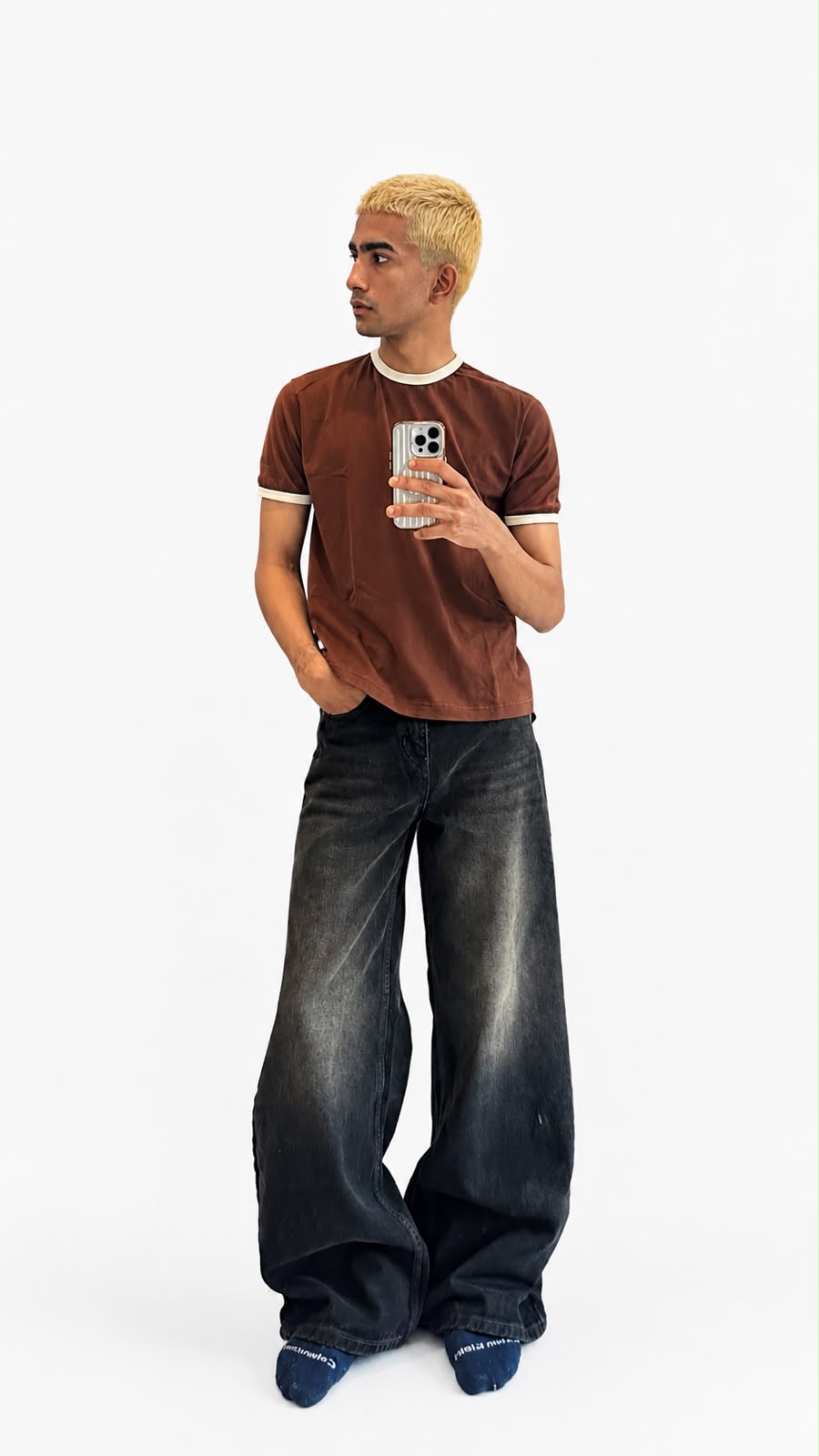 Ringer Tee - Brown